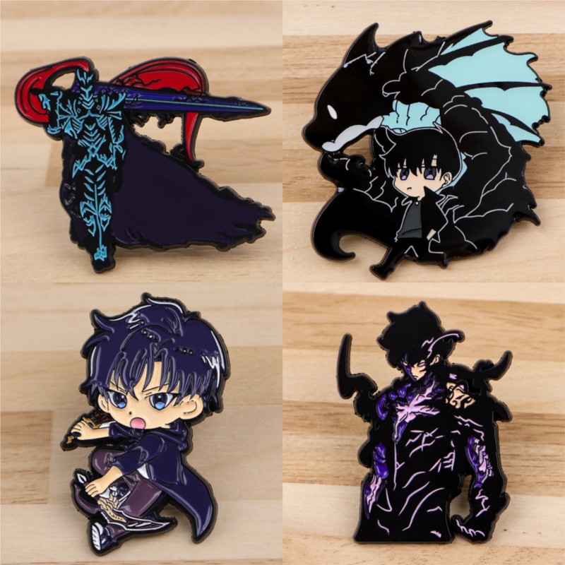 Enamel Pin Set - Эмалевые значки с мультяшным мальчиком в