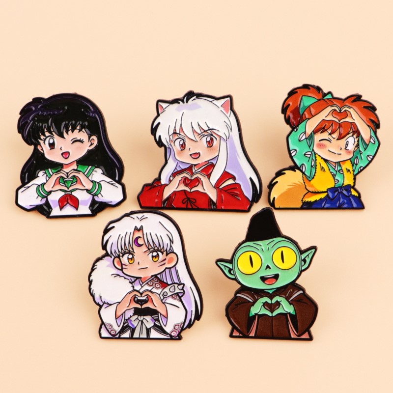Милые эмалевые значки с волчьи – обзор и цена Enamel Pin Set