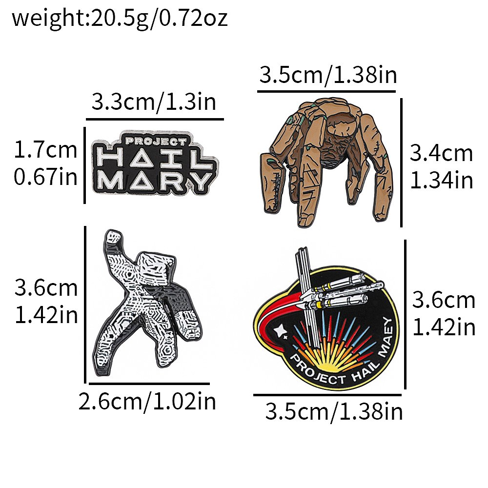 Набор из 4 эмалевых значков в  – обзор и цена Enamel Pin Set